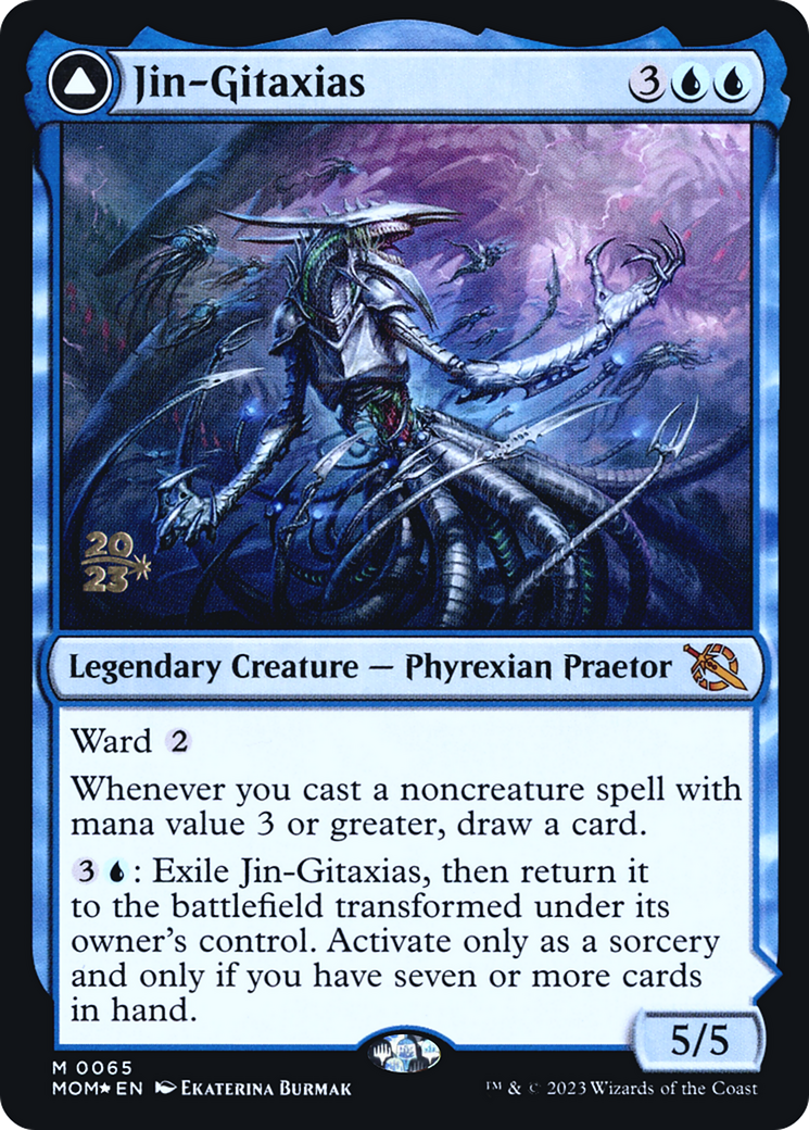 Jin-Gitaxias // The Great Synthesis (PMOM-65S) - March of the Machine Promos Foil - Premium MTG Single from Wizards of the Coast - Just $3.52! Shop now at Game Crave Tournament Store