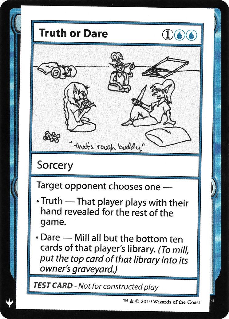 Truth or Dare (CMB1-032) - Mystery Booster Playtest Cards 2019 - Premium MTG Single from Wizards of the Coast - Just $1.12! Shop now at Game Crave Tournament Store