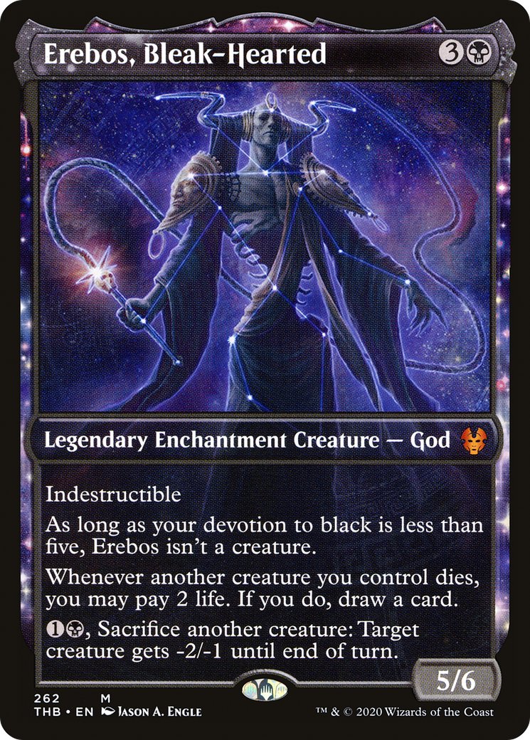 Erebos, Bleak-Hearted (THB-262) - Theros Beyond Death: (nyxtouched, Showcase) - Premium MTG Single from Wizards of the Coast - Just $0.38! Shop now at Game Crave Tournament Store