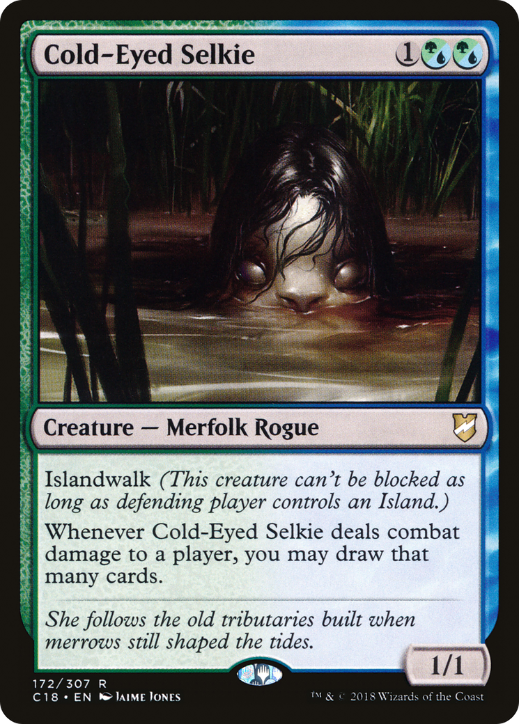 Cold-Eyed Selkie (C18-172) - Commander 2018 - Premium MTG Single from Wizards of the Coast - Just $0.08! Shop now at Game Crave Tournament Store