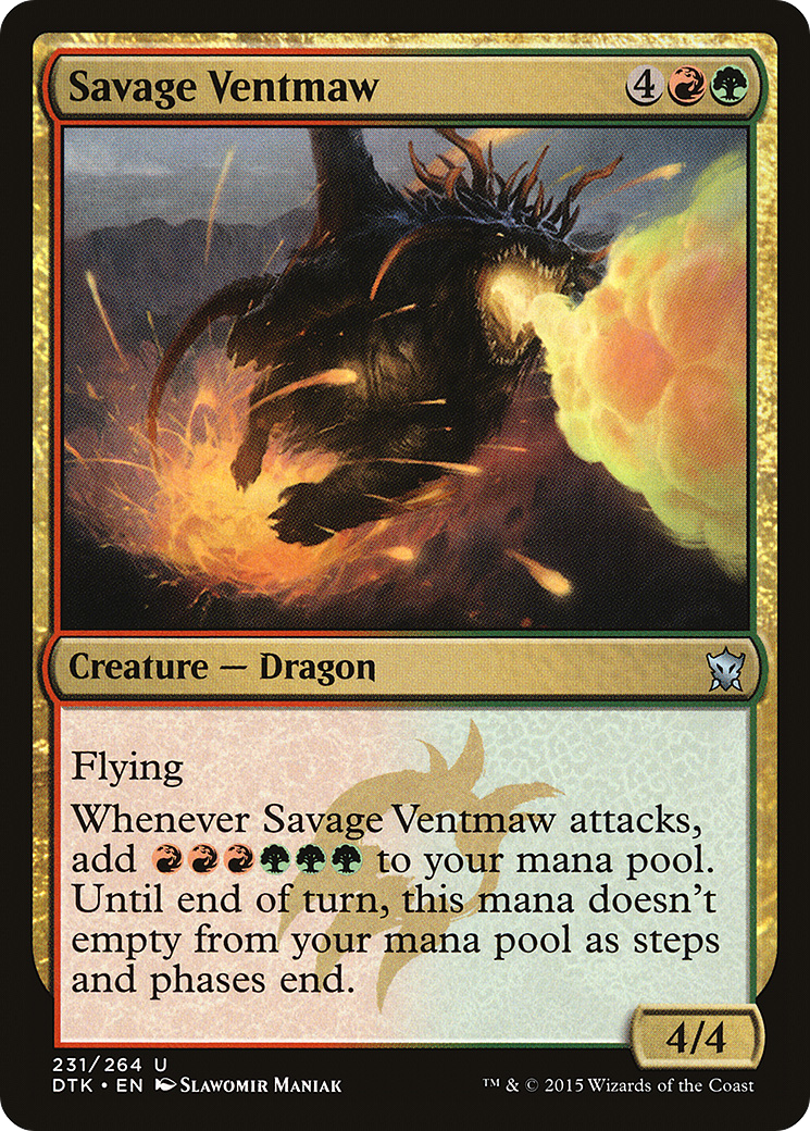 Savage Ventmaw (DTK-231) - Dragons of Tarkir - Premium MTG Single from Wizards of the Coast - Just $0.20! Shop now at Game Crave Tournament Store