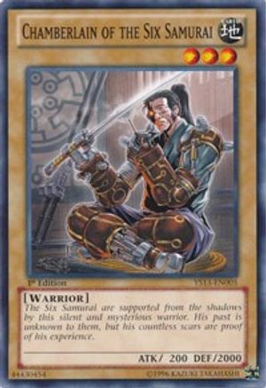 Chamberlain of the Six Samurai (YS13-EN005) - Super Starter: V for Victory 1st Edition - Premium Yugioh Single from Konami - Just $0.08! Shop now at Game Crave Tournament Store
