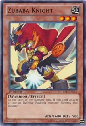 Zubaba Knight (YS13-EN012) - Super Starter: V for Victory 1st Edition - Premium Yugioh Single from Konami - Just $0.08! Shop now at Game Crave Tournament Store