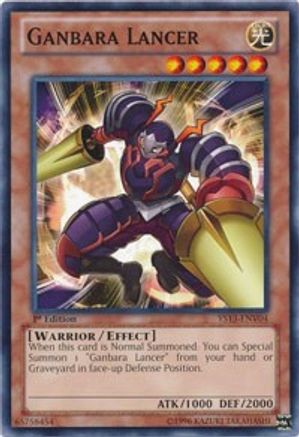Ganbara Lancer (YS13-ENV04) - Super Starter: V for Victory Power-Up Pack Unlimited - Premium Yugioh Single from Konami - Just $4.78! Shop now at Game Crave Tournament Store