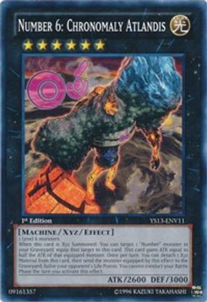 Number 6: Chronomaly Atlandis (YS13-ENV11) - Super Starter: V for Victory Power-Up Pack Unlimited - Premium Yugioh Single from Konami - Just $0.77! Shop now at Game Crave Tournament Store