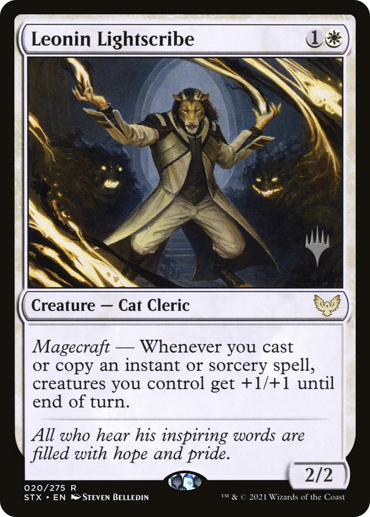 Leonin Lightscribe (PSTX-20P) - Strixhaven: School of Mages Promos Foil - Premium MTG Single from Wizards of the Coast - Just $0.28! Shop now at Game Crave Tournament Store