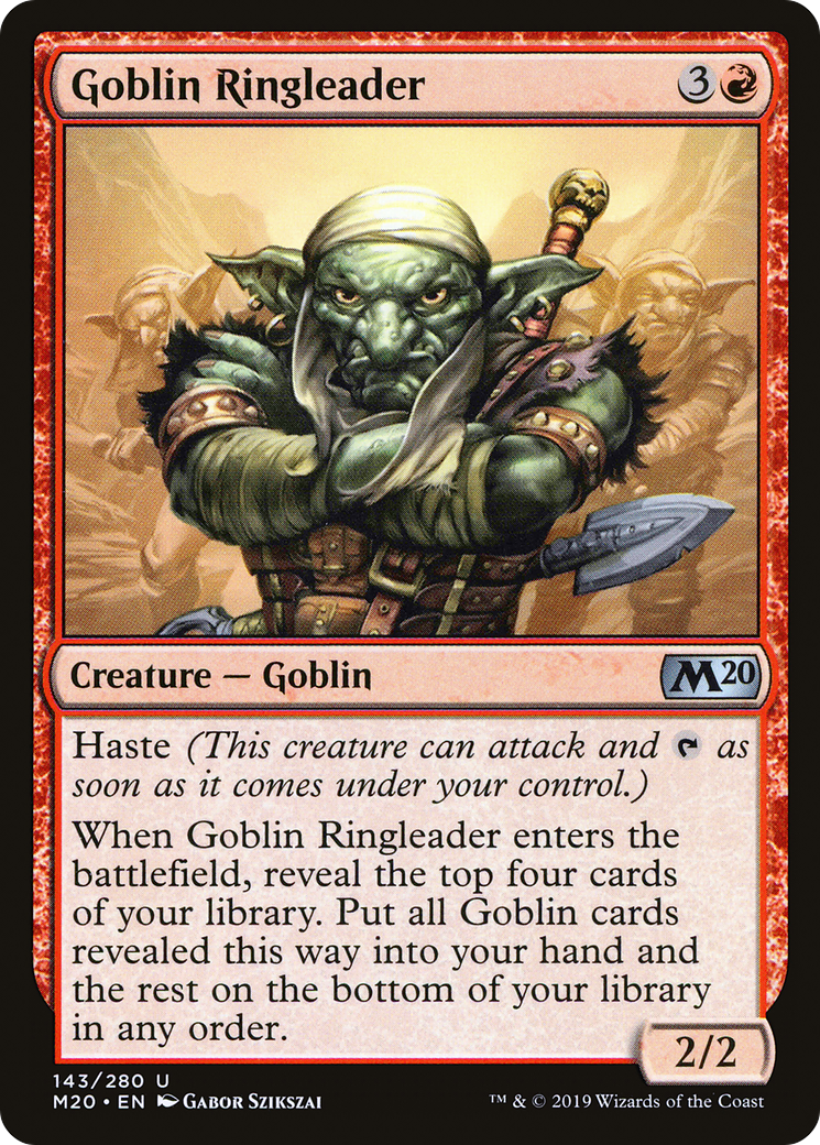 Goblin Ringleader (M20-143) - Core Set 2020 Foil - Premium MTG Single from Wizards of the Coast - Just $0.44! Shop now at Game Crave Tournament Store