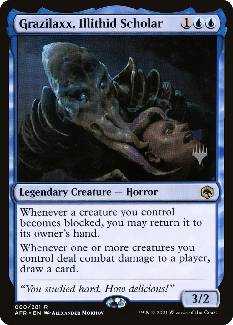 Grazilaxx, Illithid Scholar (PAFR-60P) - Adventures in the Forgotten Realms Promos - Premium MTG Single from Wizards of the Coast - Just $2.80! Shop now at Game Crave Tournament Store