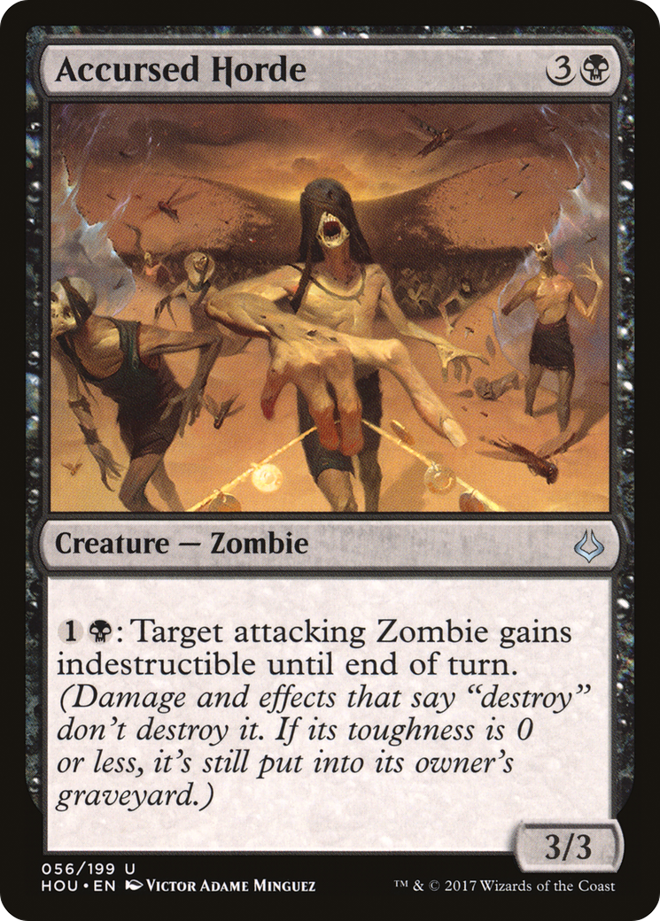 Accursed Horde (HOU-056) - Hour of Devastation - Premium MTG Single from Wizards of the Coast - Just $0.25! Shop now at Game Crave Tournament Store