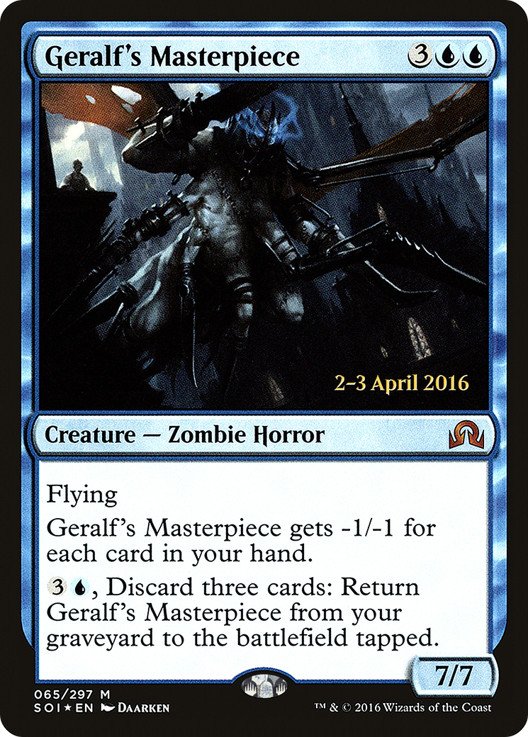Geralf's Masterpiece (PSOI-65S) - Shadows over Innistrad Promos Foil - Premium MTG Single from Wizards of the Coast - Just $1.06! Shop now at Game Crave Tournament Store