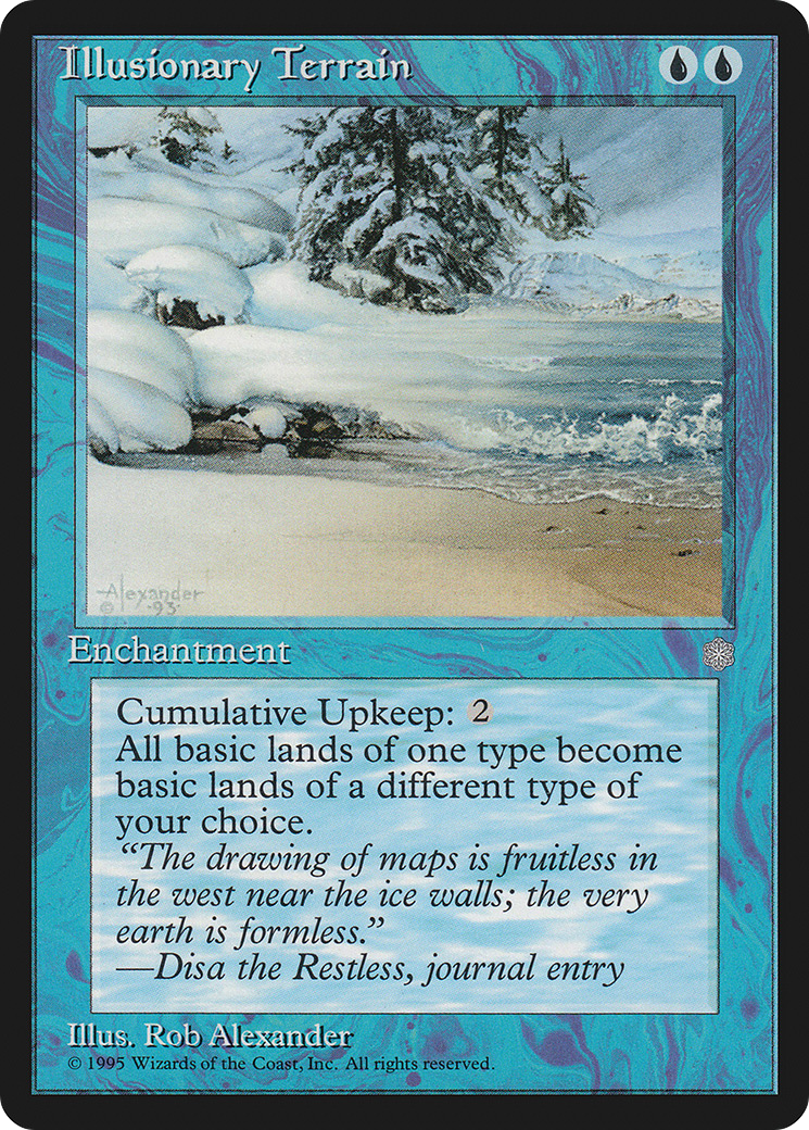 Illusionary Terrain (ICE-077) - Ice Age - Premium MTG Single from Wizards of the Coast - Just $0.25! Shop now at Game Crave Tournament Store