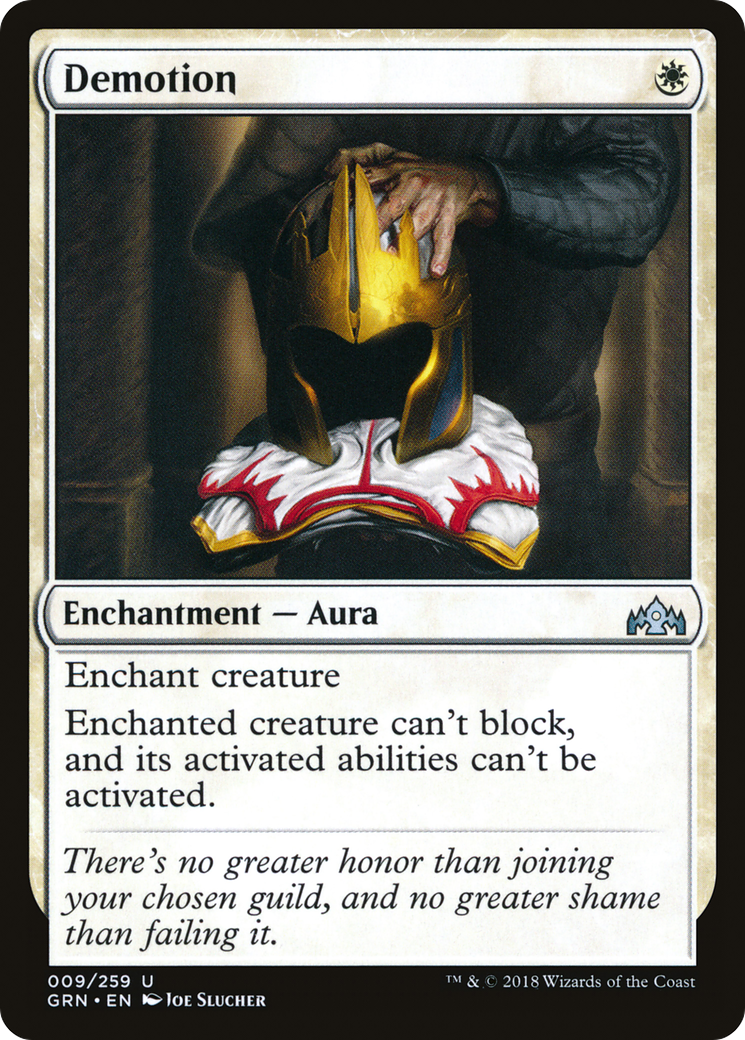 Demotion (GRN-009) - Guilds of Ravnica Foil - Premium MTG Single from Wizards of the Coast - Just $0.32! Shop now at Game Crave Tournament Store