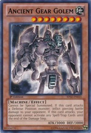 Ancient Gear Golem (BP02-EN035) - Battle Pack 2: War of the Giants Unlimited - Premium Yugioh Single from Konami - Just $0.32! Shop now at Game Crave Tournament Store