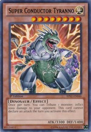 Super Conductor Tyranno (BP02-EN046) - Battle Pack 2: War of the Giants Unlimited - Premium Yugioh Single from Konami - Just $0.23! Shop now at Game Crave Tournament Store