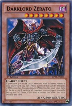 Darklord Zerato (BP02-EN060) - Battle Pack 2: War of the Giants 1st Edition - Premium Yugioh Single from Konami - Just $0.26! Shop now at Game Crave Tournament Store