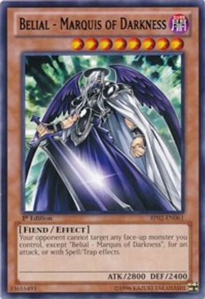 Belial - Marquis of Darkness (BP02-EN061) - Battle Pack 2: War of the Giants 1st Edition - Premium Yugioh Single from Konami - Just $0.27! Shop now at Game Crave Tournament Store