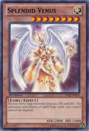 Splendid Venus (BP02-EN070) - Battle Pack 2: War of the Giants Unlimited - Premium Yugioh Single from Konami - Just $0.26! Shop now at Game Crave Tournament Store