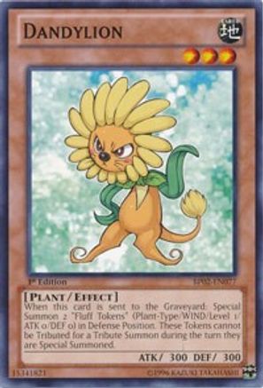 Dandylion (BP02-EN077) - Battle Pack 2: War of the Giants 1st Edition - Premium Yugioh Single from Konami - Just $0.70! Shop now at Game Crave Tournament Store