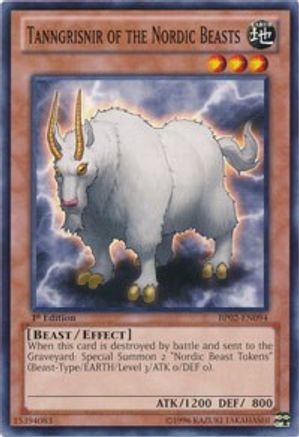 Tanngrisnir of the Nordic Beasts (BP02-EN094) - Battle Pack 2: War of the Giants 1st Edition - Premium Yugioh Single from Konami - Just $0.25! Shop now at Game Crave Tournament Store