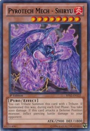 Pyrotech Mech - Shiryu (BP02-EN122) - Battle Pack 2: War of the Giants 1st Edition - Premium Yugioh Single from Konami - Just $0.25! Shop now at Game Crave Tournament Store