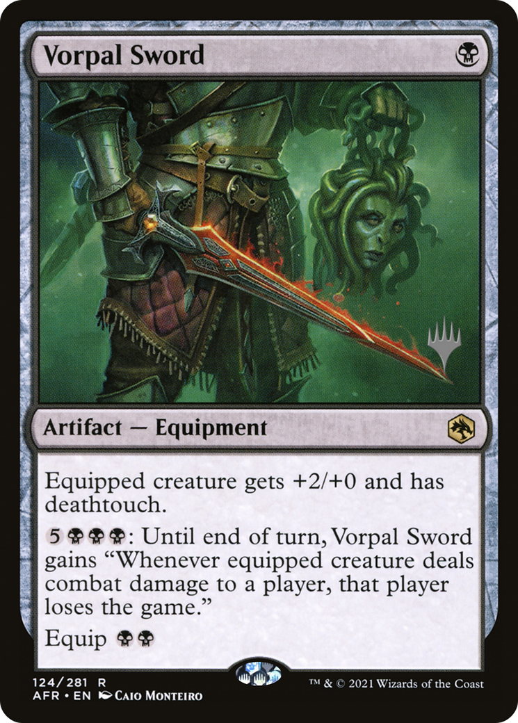 Vorpal Sword (PAFR-124P) - Adventures in the Forgotten Realms Promos - Premium MTG Single from Wizards of the Coast - Just $7.63! Shop now at Game Crave Tournament Store