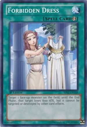 Forbidden Dress (BP02-EN168) - Battle Pack 2: War of the Giants 1st Edition - Premium Yugioh Single from Konami - Just $0.25! Shop now at Game Crave Tournament Store