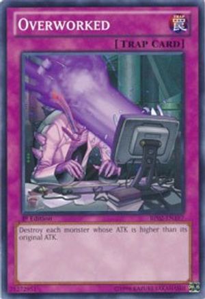 Overworked (BP02-EN197) - Battle Pack 2: War of the Giants Unlimited - Premium Yugioh Single from Konami - Just $0.25! Shop now at Game Crave Tournament Store