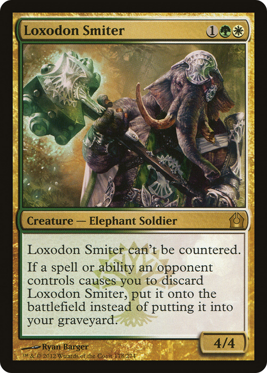 Loxodon Smiter (RTR-178) - Return to Ravnica - Premium MTG Single from Wizards of the Coast - Just $0.25! Shop now at Game Crave Tournament Store