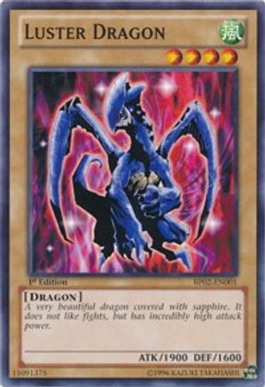 Luster Dragon (BP02-EN001) - Battle Pack 2: War of the Giants Unlimited - Premium Yugioh Single from Konami - Just $0.25! Shop now at Game Crave Tournament Store
