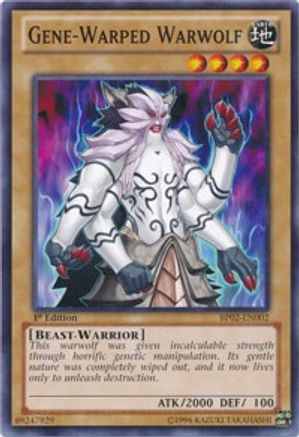 Gene-Warped Warwolf (BP02-EN002) - Battle Pack 2: War of the Giants 1st Edition - Premium Yugioh Single from Konami - Just $0.34! Shop now at Game Crave Tournament Store