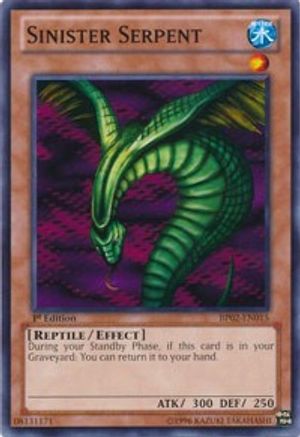 Sinister Serpent (BP02-EN015) - Battle Pack 2: War of the Giants Unlimited - Premium Yugioh Single from Konami - Just $0.66! Shop now at Game Crave Tournament Store