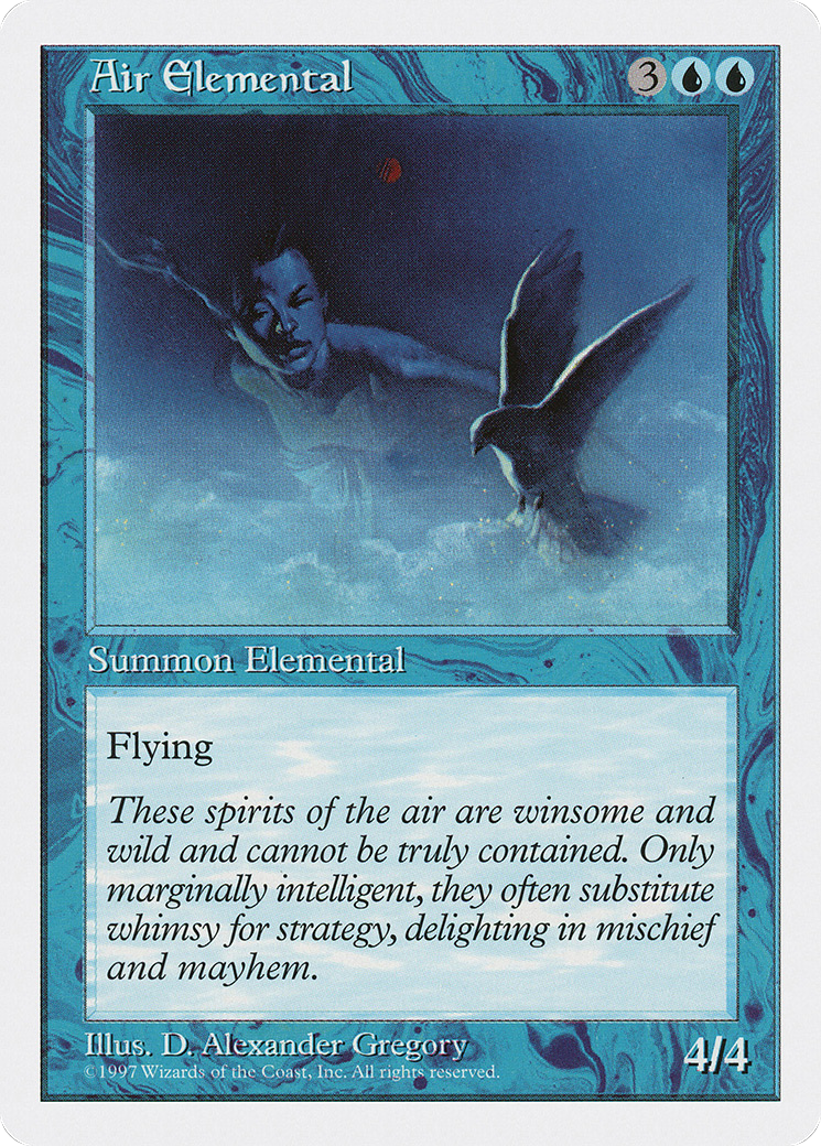 Air Elemental (5ED-071) - Fifth Edition - Premium MTG Single from Wizards of the Coast - Just $0.08! Shop now at Game Crave Tournament Store