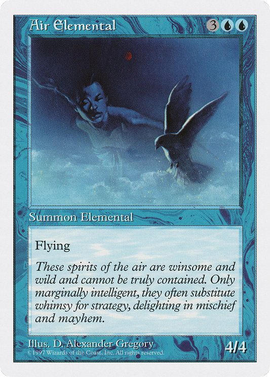 Air Elemental (5ED-071) - Fifth Edition - Premium MTG Single from Wizards of the Coast - Just $0.08! Shop now at Game Crave Tournament Store