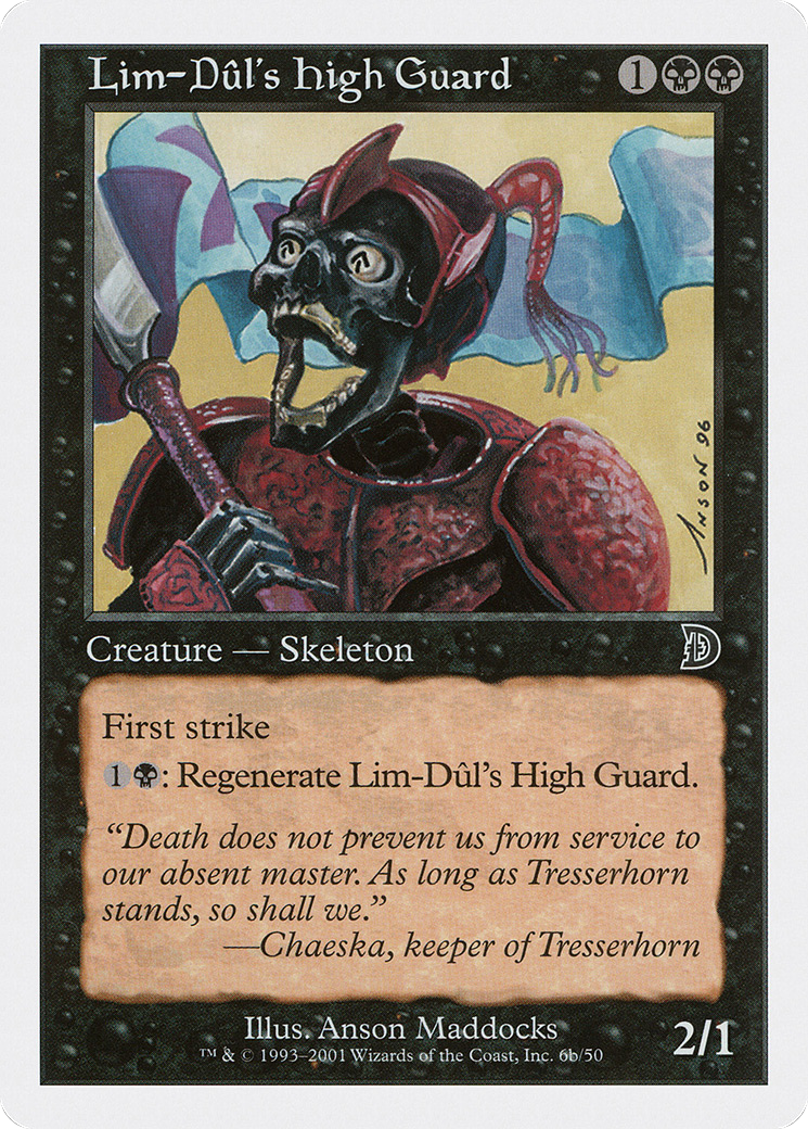 Lim-Dûl's High Guard (DKM-06B) - Deckmasters - Premium MTG Single from Wizards of the Coast - Just $0.24! Shop now at Game Crave Tournament Store