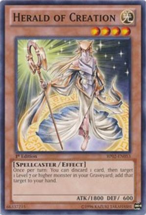 Herald of Creation (BP02-EN053) - Battle Pack 2: War of the Giants Unlimited - Premium Yugioh Single from Konami - Just $0.30! Shop now at Game Crave Tournament Store