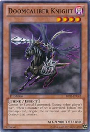 Doomcaliber Knight (BP02-EN062) - Battle Pack 2: War of the Giants Unlimited - Premium Yugioh Single from Konami - Just $0.26! Shop now at Game Crave Tournament Store