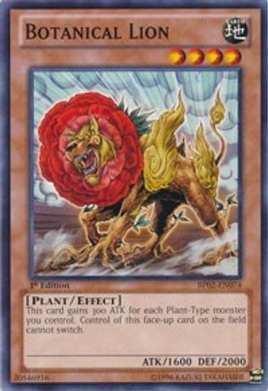 Botanical Lion (BP02-EN074) - Battle Pack 2: War of the Giants 1st Edition - Premium Yugioh Single from Konami - Just $0.34! Shop now at Game Crave Tournament Store