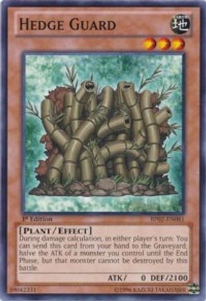 Hedge Guard (BP02-EN081) - Battle Pack 2: War of the Giants 1st Edition - Premium Yugioh Single from Konami - Just $0.08! Shop now at Game Crave Tournament Store