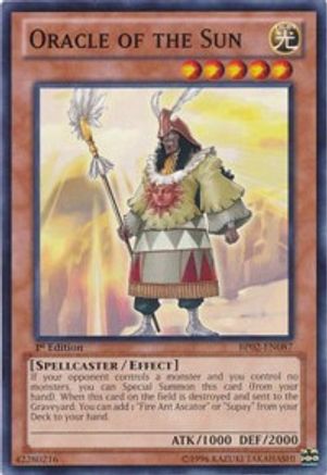Oracle of the Sun (BP02-EN087) - Battle Pack 2: War of the Giants Unlimited - Premium Yugioh Single from Konami - Just $0.26! Shop now at Game Crave Tournament Store