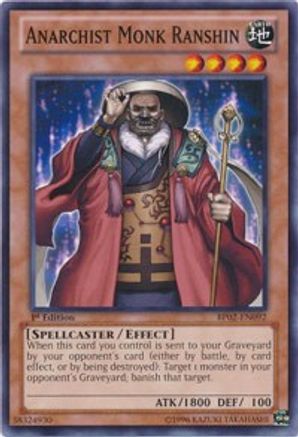 Anarchist Monk Ranshin (BP02-EN092) - Battle Pack 2: War of the Giants 1st Edition - Premium Yugioh Single from Konami - Just $0.23! Shop now at Game Crave Tournament Store