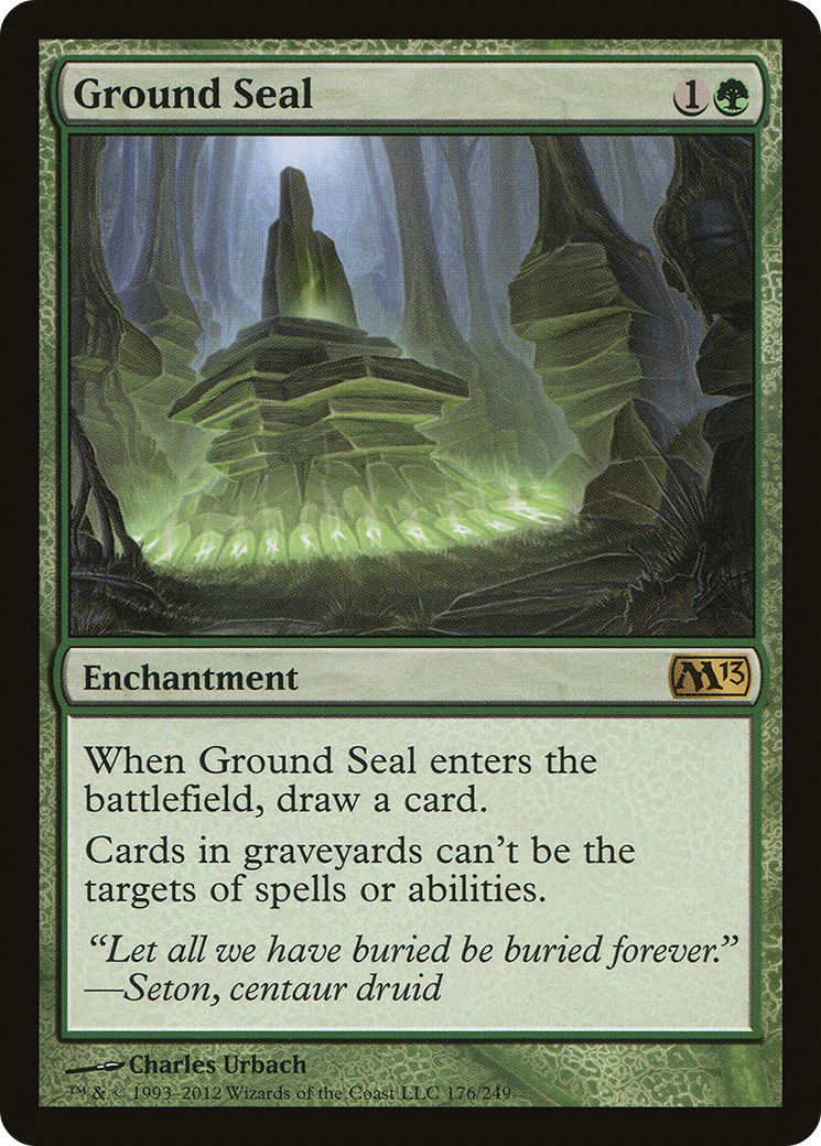 Ground Seal (M13-176) - Magic 2013 Foil - Premium MTG Single from Wizards of the Coast - Just $0.20! Shop now at Game Crave Tournament Store
