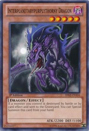 Interplanetarypurplythorny Dragon (BP02-EN104) - Battle Pack 2: War of the Giants Unlimited - Premium Yugioh Single from Konami - Just $0.25! Shop now at Game Crave Tournament Store