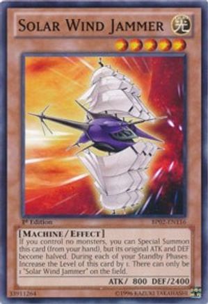 Solar Wind Jammer (BP02-EN116) - Battle Pack 2: War of the Giants 1st Edition - Premium Yugioh Single from Konami - Just $0.25! Shop now at Game Crave Tournament Store