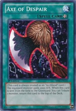 Axe of Despair (BP02-EN131) - Battle Pack 2: War of the Giants 1st Edition - Premium Yugioh Single from Konami - Just $0.44! Shop now at Game Crave Tournament Store