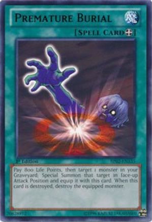 Premature Burial (BP02-EN135) - Battle Pack 2: War of the Giants Unlimited - Premium Yugioh Single from Konami - Just $0.27! Shop now at Game Crave Tournament Store