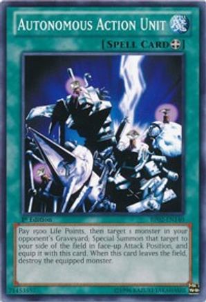 Autonomous Action Unit (BP02-EN140) - Battle Pack 2: War of the Giants 1st Edition - Premium Yugioh Single from Konami - Just $0.28! Shop now at Game Crave Tournament Store