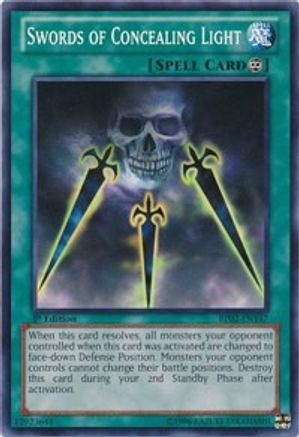 Swords of Concealing Light (BP02-EN147) - Battle Pack 2: War of the Giants Unlimited - Premium Yugioh Single from Konami - Just $0.38! Shop now at Game Crave Tournament Store