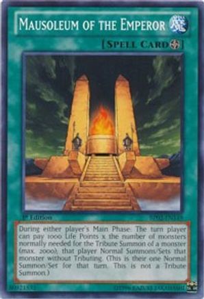 Mausoleum of the Emperor (BP02-EN149) - Battle Pack 2: War of the Giants Unlimited - Premium Yugioh Single from Konami - Just $0.56! Shop now at Game Crave Tournament Store