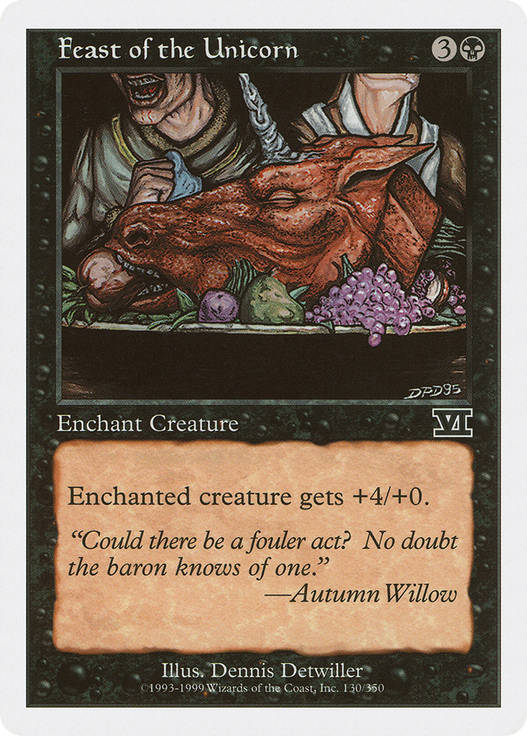 Feast of the Unicorn (6ED-130) - Classic Sixth Edition - Premium MTG Single from Wizards of the Coast - Just $0.08! Shop now at Game Crave Tournament Store
