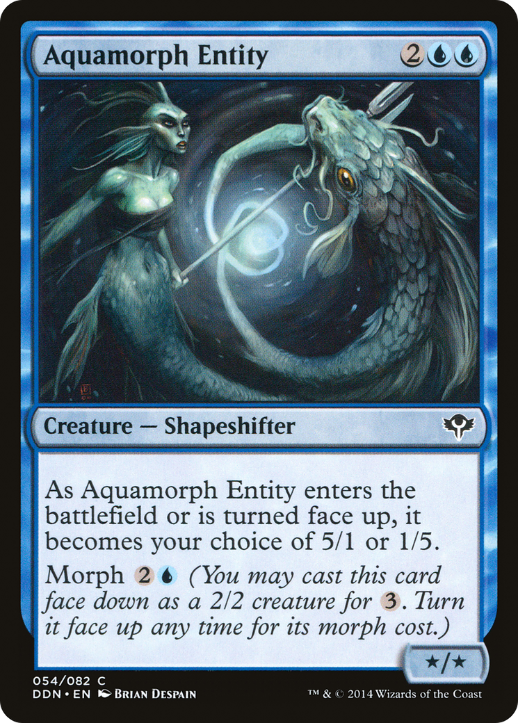 Aquamorph Entity (DDN-054) - Duel Decks: Speed vs. Cunning - Premium MTG Single from Wizards of the Coast - Just $0.08! Shop now at Game Crave Tournament Store